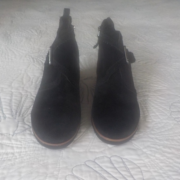 Black Wedge Ankle Boots - Picture 3 of 7